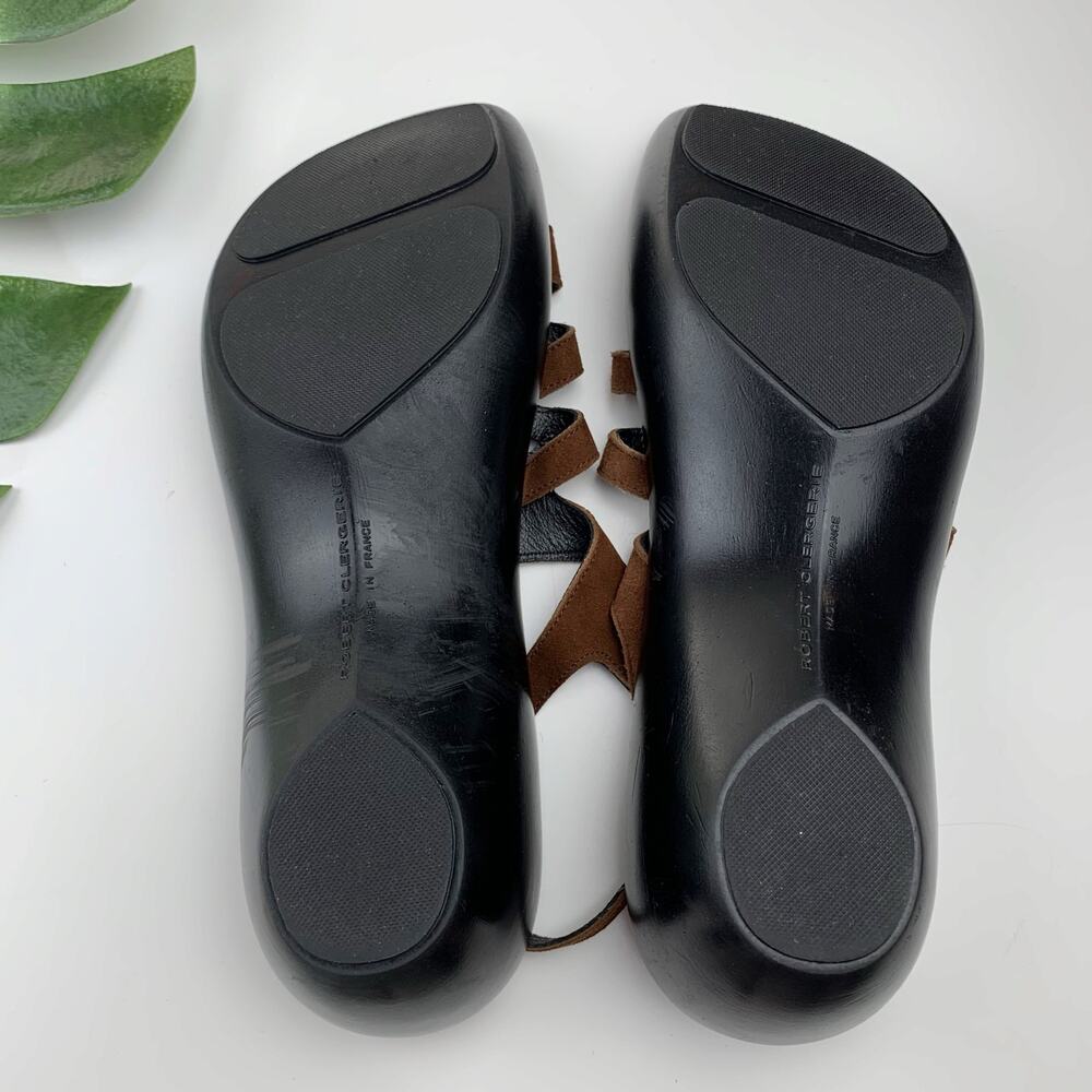 Robert Clergerie Sandals Brown Suede Women's 7 - Picture 12 of 12